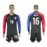 USA #16 Nguyen Away Long Sleeves Soccer Country Jersey