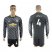 Manchester United #4 Jones Black Long Sleeves Soccer Club Jersey