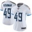 Nike Tennessee Titans #49 Nick Dzubnar White Womens Stitched NFL Vapor Untouchable Limited Jersey
