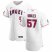 Los Angeles Angels #57 Hansel Robles Mens Nike White Home 2020 Authentic Player MLB Jersey