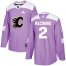 Adidas Calgary Flames #2 Al MacInnis Purple Authentic Fights Cancer Stitched NHL Jersey