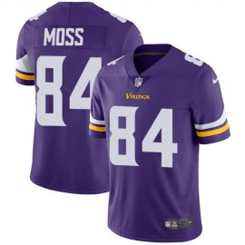 Nike Minnesota Vikings #84 Randy Moss Purple Team Color Mens Stitched NFL Vapor Untouchable Limited Jersey