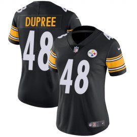 Nike Pittsburgh Steelers #48 Bud Dupree Black Team Color Womens Stitched NFL Vapor Untouchable Limited Jersey