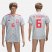 Spain #6 A.Iniesta Grey Training Soccer Country Jersey