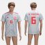 Spain #6 A.Iniesta Grey Training Soccer Country Jersey