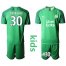 Marseille #30 Mandanda Green Goalkeeper Kid Soccer Club Jersey