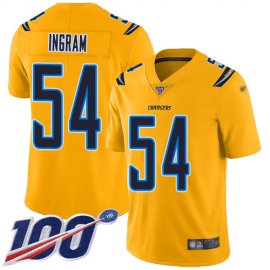 Nike Los Angeles Chargers #54 Melvin Ingram Gold Mens Stitched NFL Limited Inverted Legend 100th Season Jersey