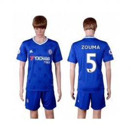 Chelsea #5 Zouma Home Soccer Club Jersey