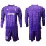 Juventus Blank Purple Goalkeeper Long Sleeves Soccer Club Jersey
