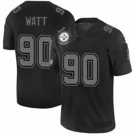 Pittsburgh Steelers #90 T.J. Watt Mens Nike Black 2019 Salute to Service Limited Stitched NFL Jersey