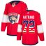 Adidas Florida Panthers #72 Frank Vatrano Red Home Authentic USA Flag Stitched NHL Jersey