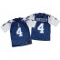 Nike Dallas Cowboys #4 Dak Prescott Navy Blue/White Throwback Mens Stitched NFL Elite Jersey