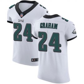 Nike Philadelphia Eagles #24 Corey Graham White Mens Stitched NFL Vapor Untouchable Elite Jersey