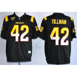 Arizona State Sun Devis (ASU) 42 Pat Tillman Black College Football NCAA Jerseys