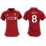 Womens Liverpool #8 Keita Red Home Soccer Club Jersey