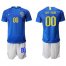 Brazil Personalized Blue Soccer Country Jersey