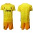 Juventus Blank Yellow Goalkeeper Soccer Club Jersey
