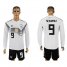 Germany #9 Schurrle White Home Long Sleeves Soccer Country Jersey