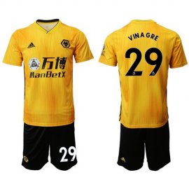 Wolves #29 Vinagre Home Soccer Club Jersey
