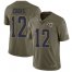 Nike Los Angeles Rams #12 Brandin Cooks Olive Youth Stitched NFL Limited 2017 Salute to Service Jersey