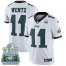 Nike Philadelphia Eagles #11 Carson Wentz White Super Bowl LII Champions Youth Stitched NFL Vapor Untouchable Limited Jersey