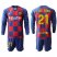 Barcelona #21 F.De Jong Home Long Sleeves Soccer Club Jersey