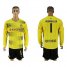 Dortmund #1 Weidenfeller Home Long Sleeves Soccer Club Jersey