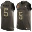 Nike Cleveland Browns #5 Case Keenum Green Mens Stitched NFL Limited Salute To Service Tank Top Jersey