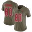 Nike Tampa Bay Buccaneers #80 O. J. Howard Olive Womens Stitched NFL Limited 2017 Salute to Service Jersey