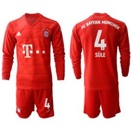 Bayern Munchen #4 Sule Home Long Sleeves Soccer Club Jersey