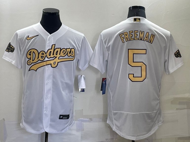 Dodgers 5 Freddie Freeman White Nike 2022 MLB All Star Flexbase Jersey Dodgers 5 Freddie Freeman White Nike 2022 MLB All Star Flexbase Jersey