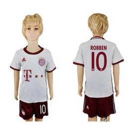 Bayern Munchen #10 Robben SEC Away Kid Soccer Club Jersey