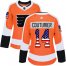 Adidas Philadelphia Flyers #14 Sean Couturier Orange Home Authentic USA Flag Womens Stitched NHL Jersey