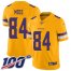 Nike Minnesota Vikings #84 Randy Moss Gold Mens Stitched NFL Limited Inverted Legend 100th Season Jersey
