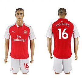Arsenal #16 Holding Home Soccer Club Jersey