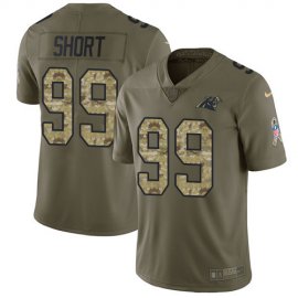 Nike Carolina Panthers #99 Kawann Short Olive/Camo Mens Stitched NFL Limited 2017 Salute To Service Jersey