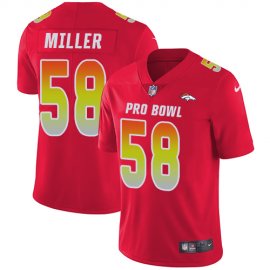 Nike Denver Broncos #58 Von Miller Red Youth Stitched NFL Limited AFC 2019 Pro Bowl Jersey