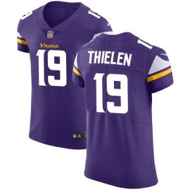 Nike Minnesota Vikings #19 Adam Thielen Purple Team Color Mens Stitched NFL Vapor Untouchable Elite Jersey