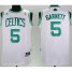 Boston Celtics 5 Garnett White Revolution 30 Swingman Jersey Cheap