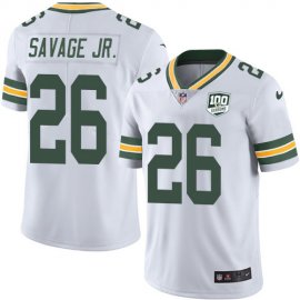 Nike Green Bay Packers #26 Darnell Savage Jr. White Youth 100th Season Stitched NFL Vapor Untouchable Limited Jersey