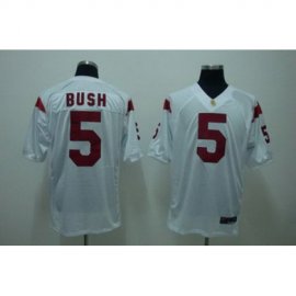USC Trojans 5 Bush White NCAA Jerseys