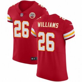 Nike Kansas City Chiefs #26 Damien Williams Red Team Color Mens Stitched NFL Vapor Untouchable Elite Jersey