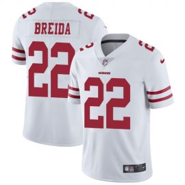 Nike San Francisco 49ers #22 Matt Breida White Youth Stitched NFL Vapor Untouchable Limited Jersey