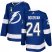 Adidas Tampa Bay Lightning #24 Zach Bogosian Blue 2022 Stanley Cup Final Patch Home Authentic Stitched NHL Jersey Mens