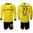 Dortmund #27 Wolf Home Long Sleeves Soccer Club Jersey