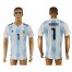 Argentina 1 ROMERO Home 2018 FIFA World Cup Thailand Soccer Jersey