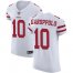 Nike San Francisco 49ers #10 Jimmy Garoppolo White Mens Stitched NFL Vapor Untouchable Elite Jersey