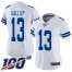 Nike Dallas Cowboys #13 Michael Gallup White Womens Stitched NFL 100th Season Vapor Limited Jersey