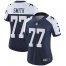 Nike Dallas Cowboys #77 Tyron Smith Navy Blue Thanksgiving Womens Stitched NFL Vapor Untouchable Limited Throwback Jersey