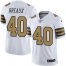 Nike New Orleans Saints #40 Delvin Breaux White Mens Stitched NFL Limited Rush Jersey